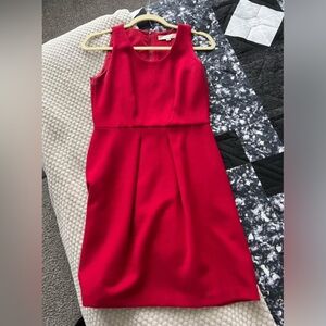 LOFT RED DRESS SIZE 0